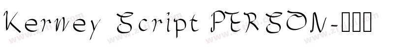 Kerney Script PERSON字体转换